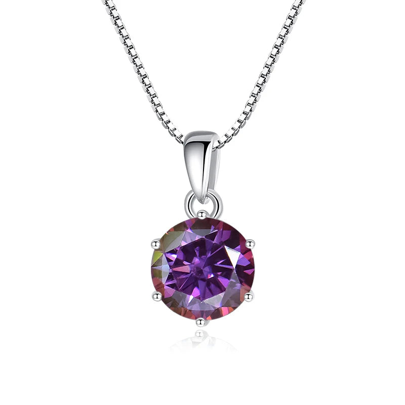 Moissanit Anhänger 1 CT | 925 Sterling Silber | D VVS1