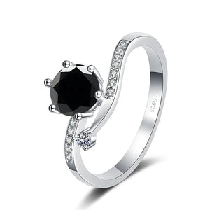 Lay Ring – 925 Sterling Silber, Moissanit 0,5–2 CT
