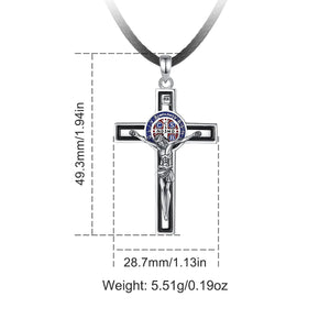 Crucifix Cross Pendant | 925 Sterling Silver | Eudora