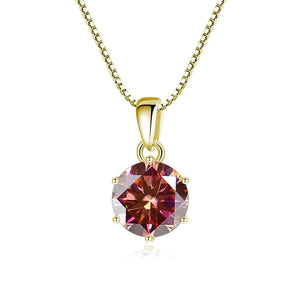 Moissanit Anhänger 1 CT | 925 Sterling Silber | D VVS1