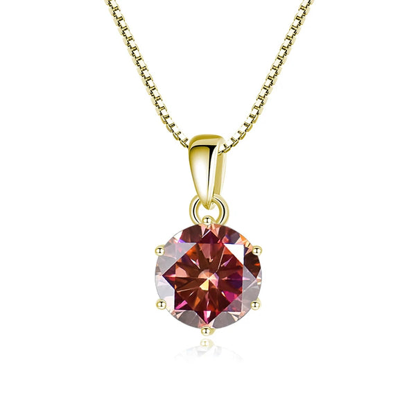 Moissanit Anhänger 1 CT | 925 Sterling Silber | D VVS1
