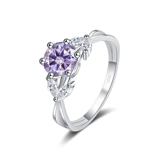 Brillant-Ring – 925 Silber, Moissanit 1 CT, Luxury-Edition