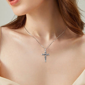 Kruzifix Kreuz Anhänger | 925 Sterling Silber | Jesus Christus Amulett