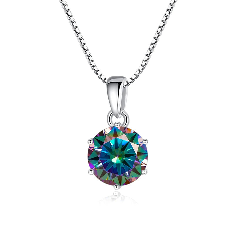 Moissanit Anhänger 1 CT | 925 Sterling Silber | D VVS1