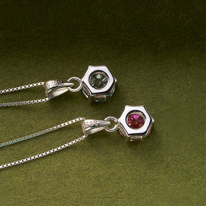 Moissanit Anhänger 1 CT | 925 Sterling Silber | D VVS1