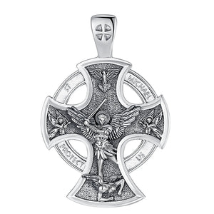 Archangel Michael Pendant Vintage | 925 Sterling Silver | Eudora