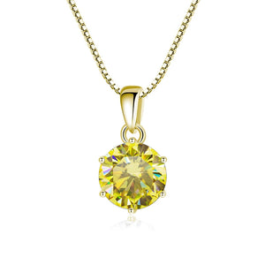Moissanite Pendant 1 CT | 925 Sterling Silver | D VVS1
