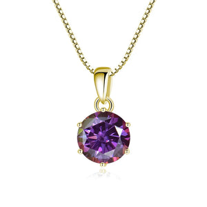 Moissanit Anhänger 1 CT | 925 Sterling Silber | D VVS1