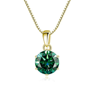 Moissanit Anhänger 1 CT | 925 Sterling Silber | D VVS1