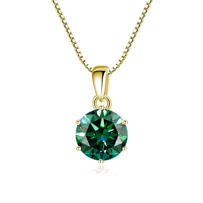 Moissanit Anhänger 1 CT | 925 Sterling Silber | D VVS1
