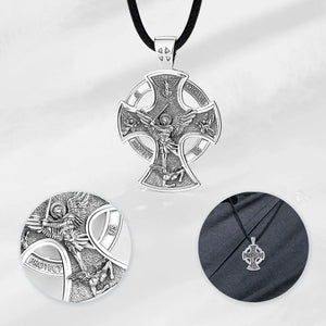 Archangel Michael Pendant Vintage | 925 Sterling Silver | Eudora
