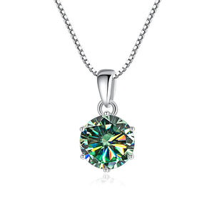 Moissanite Pendant 1 CT | 925 Sterling Silver | D VVS1